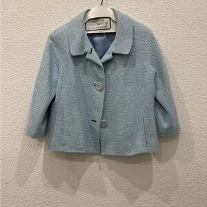 Doncaster Light Blue Textured Blazer